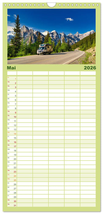 Moraine Lake, Alberta/ Kanada (CALVENDO Familienplaner 2026)