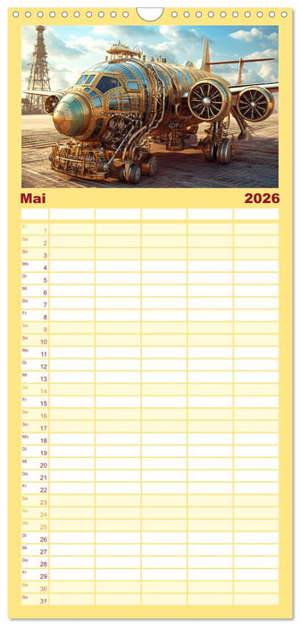 Steampunk Luftfahrt (CALVENDO Familienplaner 2026)