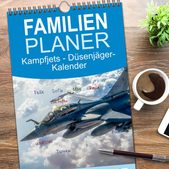 Kampfjets - Düsenjäger-Kalender (CALVENDO Familienplaner 2026)