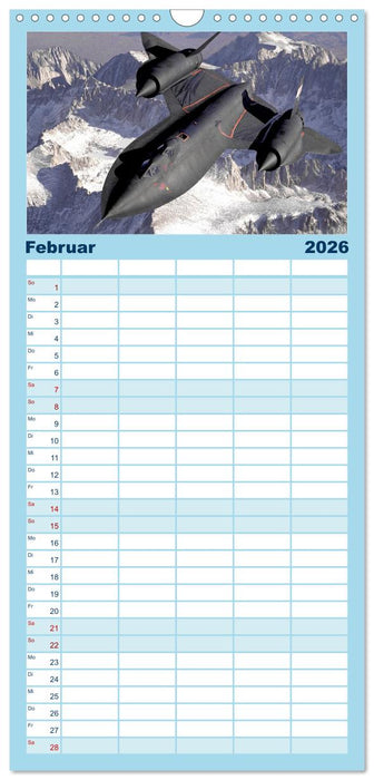Kampfjets - Düsenjäger-Kalender (CALVENDO Familienplaner 2026)