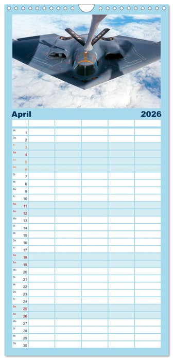 Kampfjets - Düsenjäger-Kalender (CALVENDO Familienplaner 2026)