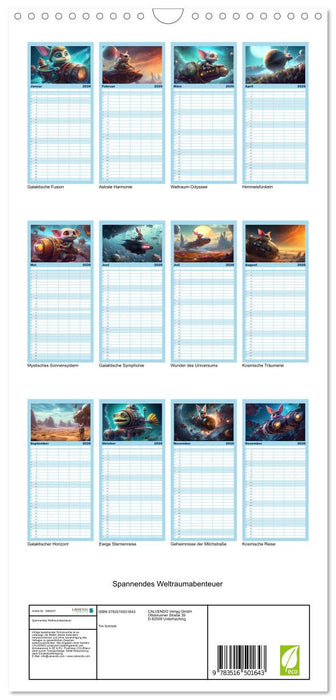 Spannendes Weltraumabenteuer (CALVENDO Familienplaner 2026)