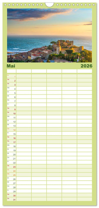 Traumziel Toskana (CALVENDO Familienplaner 2026)