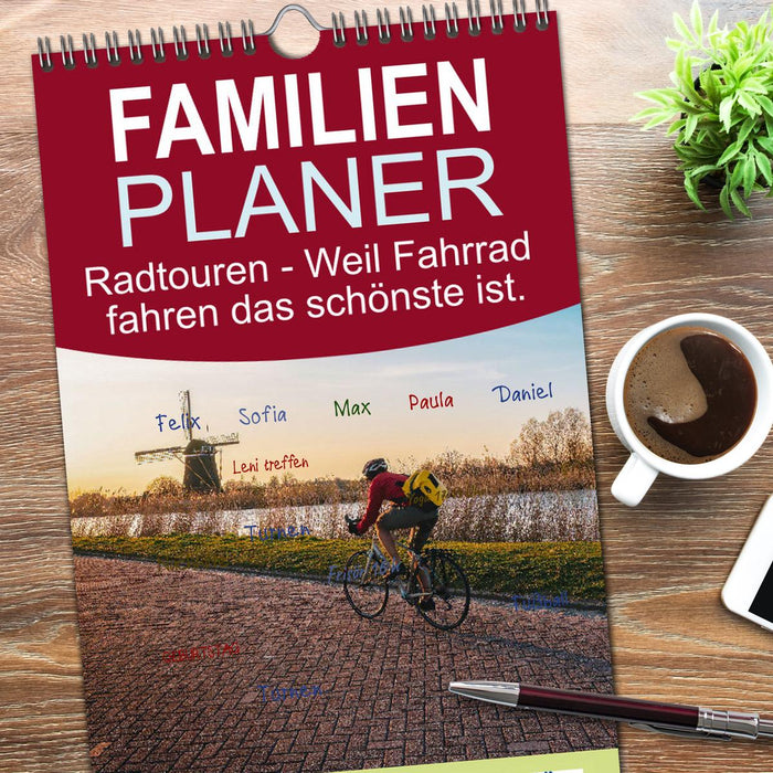 Radtouren - Weil Fahrrad fahren das schönste ist. (CALVENDO Familienplaner 2026)