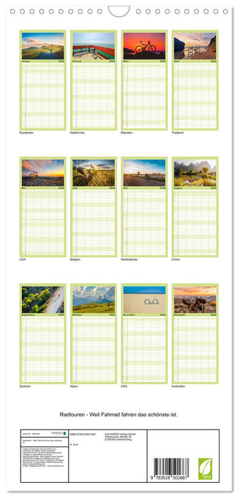 Radtouren - Weil Fahrrad fahren das schönste ist. (CALVENDO Familienplaner 2026)