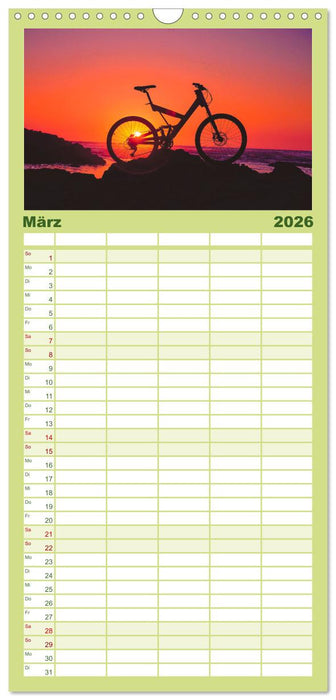 Radtouren - Weil Fahrrad fahren das schönste ist. (CALVENDO Familienplaner 2026)