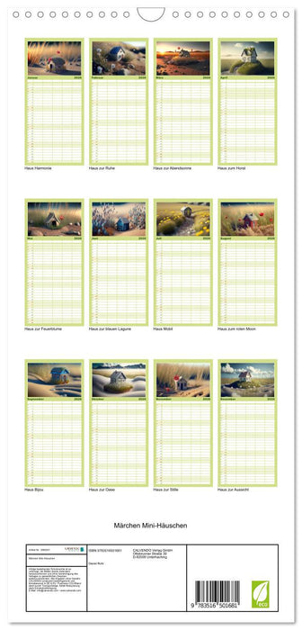 Märchen Mini-Häuschen (CALVENDO Familienplaner 2026)