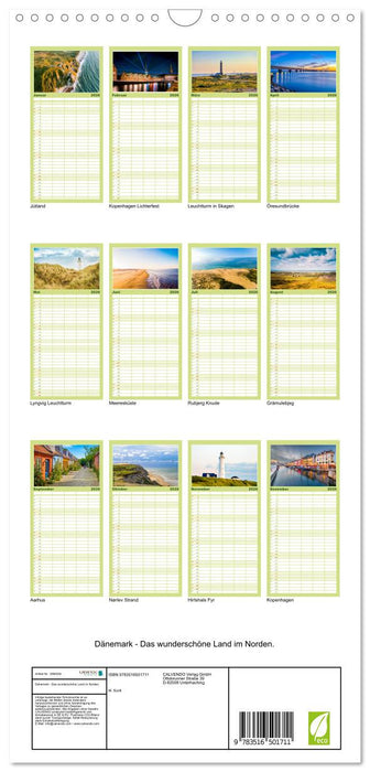 Dänemark - Das wunderschöne Land im Norden. (CALVENDO Familienplaner 2026)