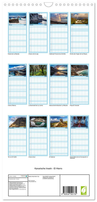 Kanarische Inseln - El Hierro (CALVENDO Familienplaner 2026)