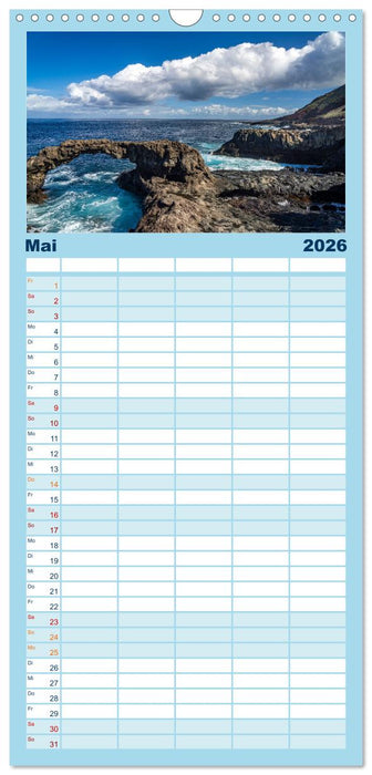 Kanarische Inseln - El Hierro (CALVENDO Familienplaner 2026)