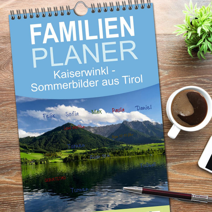 Kaiserwinkl - Sommerbilder aus Tirol (CALVENDO Familienplaner 2026)