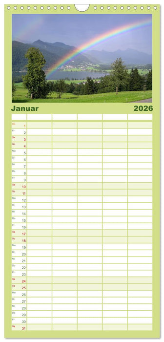 Kaiserwinkl - Sommerbilder aus Tirol (CALVENDO Familienplaner 2026)