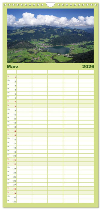 Kaiserwinkl - Sommerbilder aus Tirol (CALVENDO Familienplaner 2026)