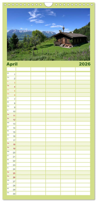 Kaiserwinkl - Sommerbilder aus Tirol (CALVENDO Familienplaner 2026)