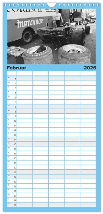 Formel, Rennen, Boxengasse 1971-´83 (CALVENDO Familienplaner 2026)