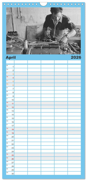 Formel, Rennen, Boxengasse 1971-´83 (CALVENDO Familienplaner 2026)