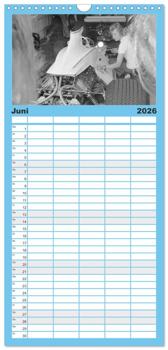 Formel, Rennen, Boxengasse 1971-´83 (CALVENDO Familienplaner 2026)