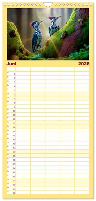 Putzige Tierwelt - gemeinsam die Welt entdecken (CALVENDO Familienplaner 2026)