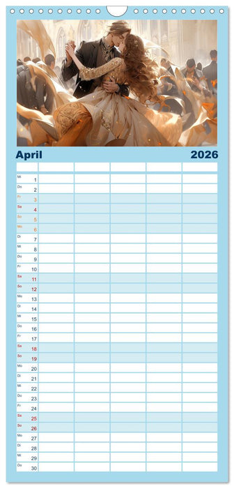 Tanz Leidenschaft in Bewegung (CALVENDO Familienplaner 2026)