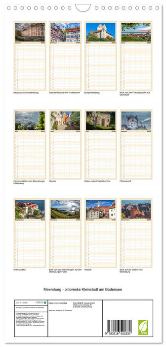 Meersburg - pittoreske Kleinstadt am Bodensee (CALVENDO Familienplaner 2026)