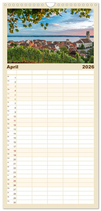 Meersburg - pittoreske Kleinstadt am Bodensee (CALVENDO Familienplaner 2026)