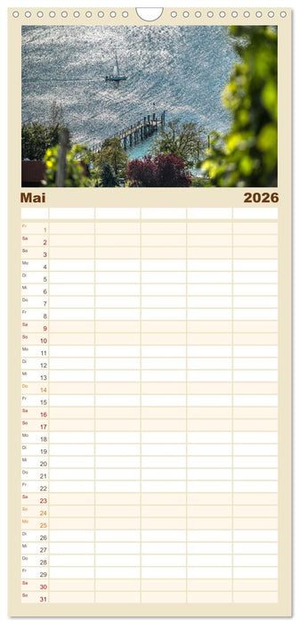 Meersburg - pittoreske Kleinstadt am Bodensee (CALVENDO Familienplaner 2026)