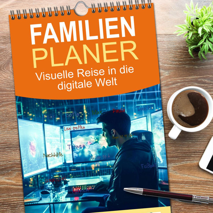 Visuelle Reise in die digitale Welt (CALVENDO Familienplaner 2026)