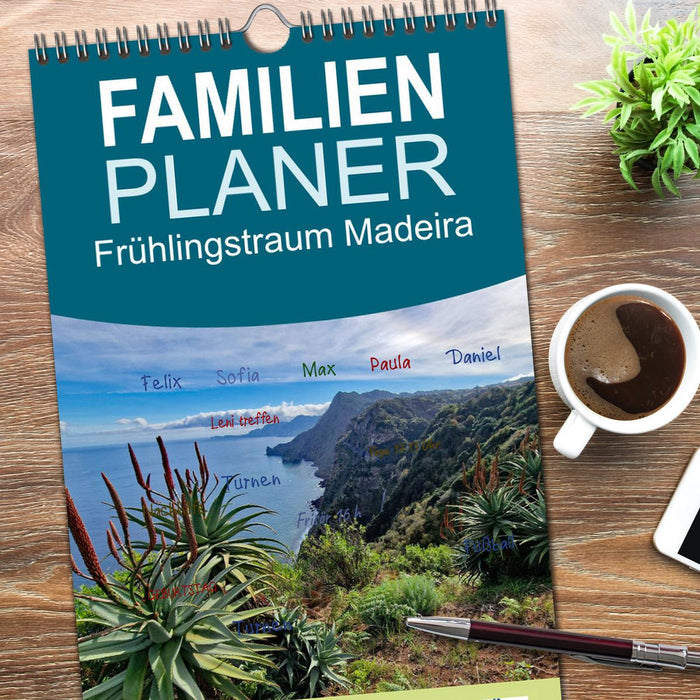 Frühlingstraum Madeira (CALVENDO Familienplaner 2026)