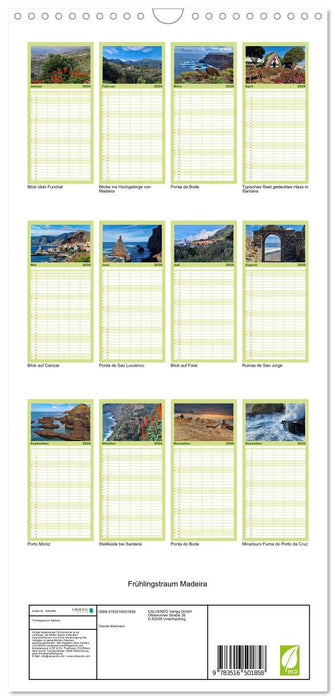 Frühlingstraum Madeira (CALVENDO Familienplaner 2026)