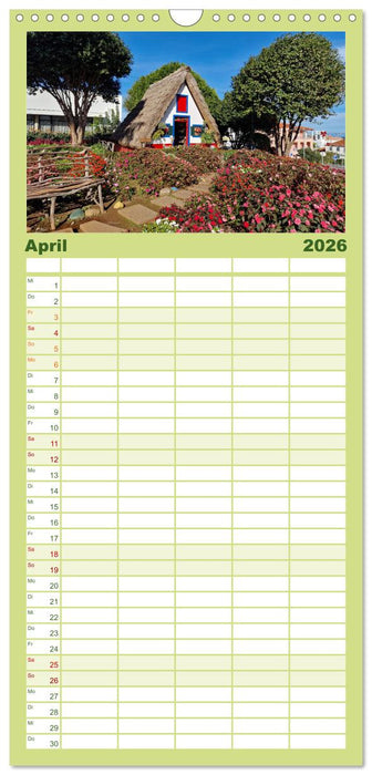 Frühlingstraum Madeira (CALVENDO Familienplaner 2026)