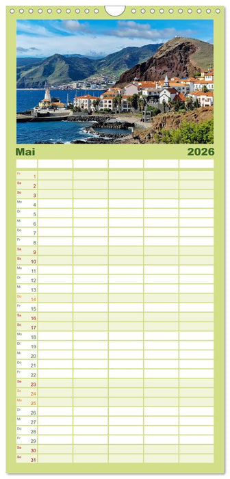 Frühlingstraum Madeira (CALVENDO Familienplaner 2026)