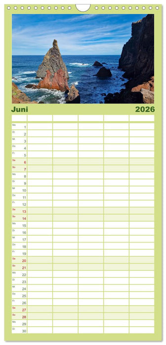 Frühlingstraum Madeira (CALVENDO Familienplaner 2026)