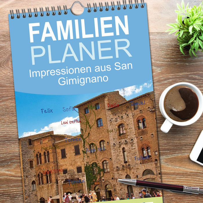 Impressionen aus San Gimignano (CALVENDO Familienplaner 2026)