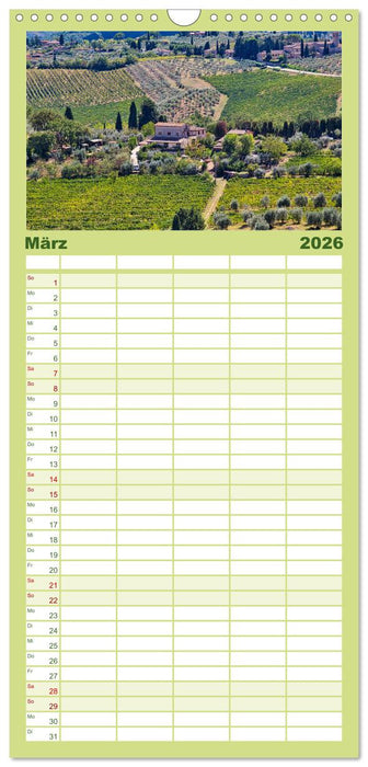 Impressionen aus San Gimignano (CALVENDO Familienplaner 2026)