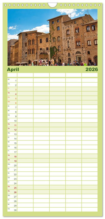 Impressionen aus San Gimignano (CALVENDO Familienplaner 2026)