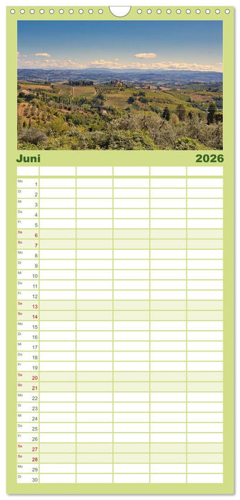 Impressionen aus San Gimignano (CALVENDO Familienplaner 2026)