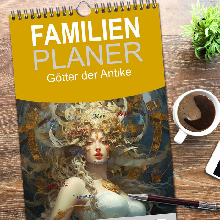 Götter der Antike. Inspiriert von den Bewohnern des Olymp (CALVENDO Familienplaner 2026)