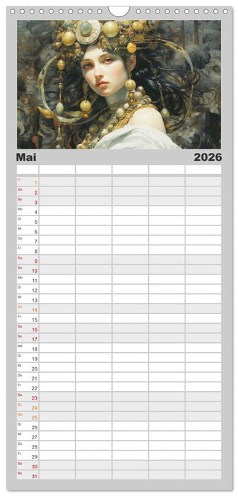 Götter der Antike. Inspiriert von den Bewohnern des Olymp (CALVENDO Familienplaner 2026)