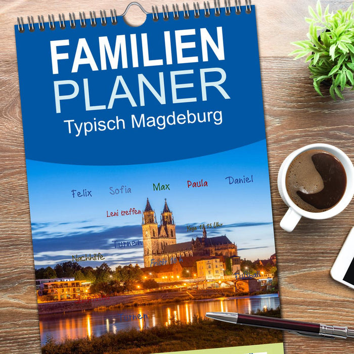 Typisch Magdeburg (CALVENDO Familienplaner 2026)
