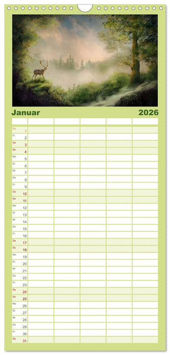 Geheimnisse des alten Waldes (CALVENDO Familienplaner 2026)