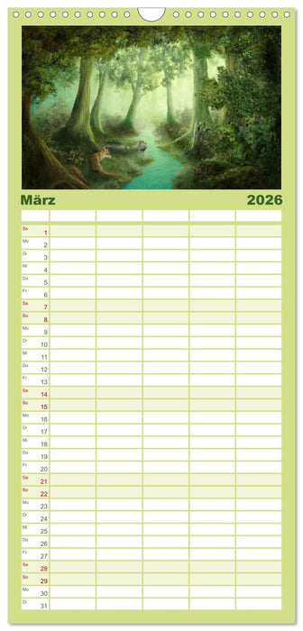 Geheimnisse des alten Waldes (CALVENDO Familienplaner 2026)