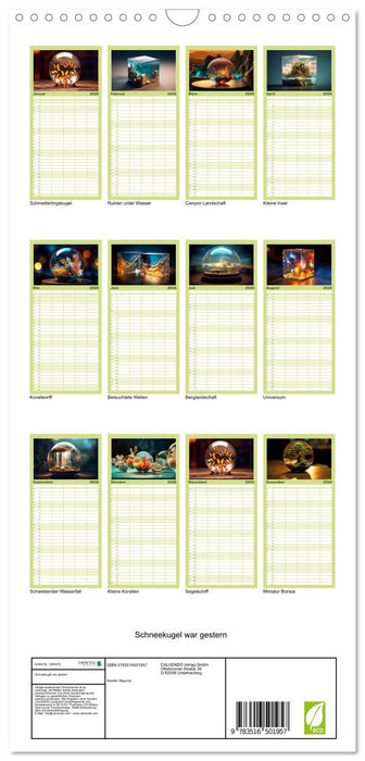 Schneekugel war gestern (CALVENDO Familienplaner 2026)
