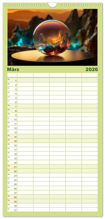 Schneekugel war gestern (CALVENDO Familienplaner 2026)