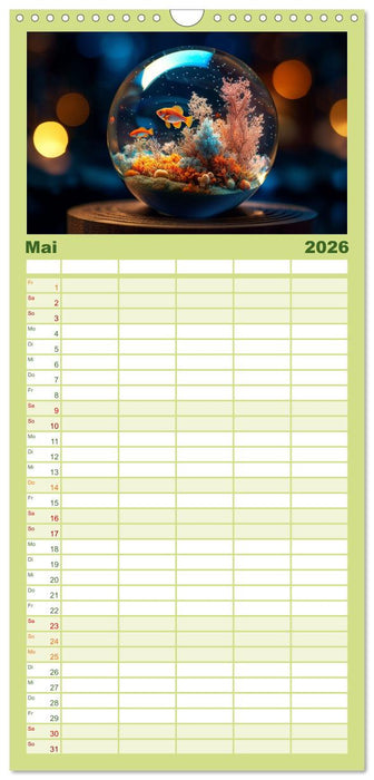 Schneekugel war gestern (CALVENDO Familienplaner 2026)