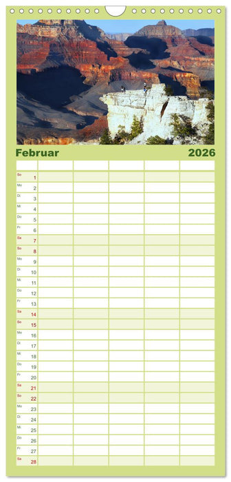 Grand Canyon, Nationalpark (CALVENDO Familienplaner 2026)