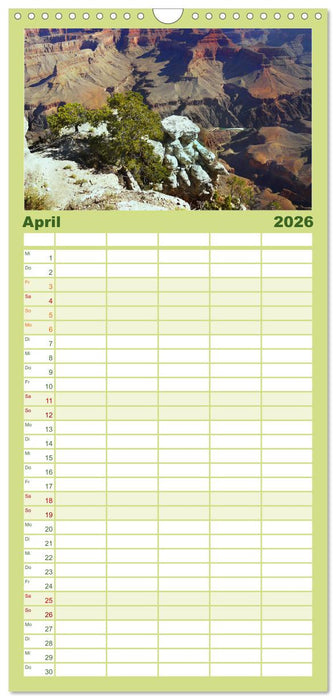 Grand Canyon, Nationalpark (CALVENDO Familienplaner 2026)