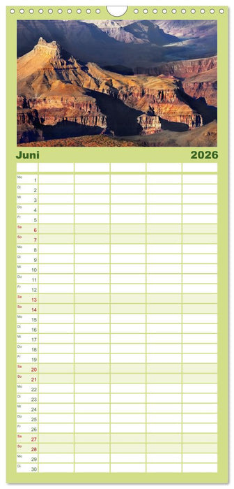 Grand Canyon, Nationalpark (CALVENDO Familienplaner 2026)