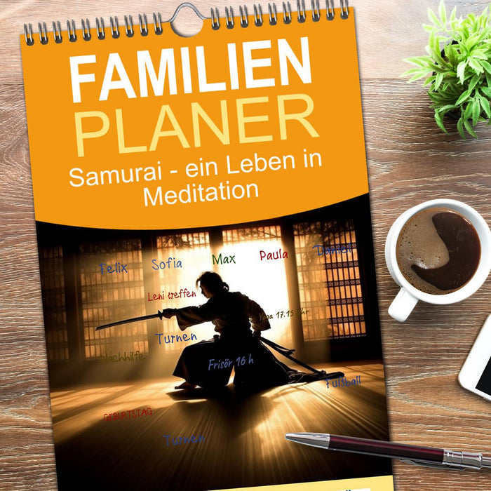 Samurai - ein Leben in Meditation (CALVENDO Familienplaner 2026)