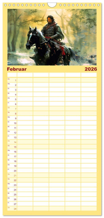 Samurai - ein Leben in Meditation (CALVENDO Familienplaner 2026)