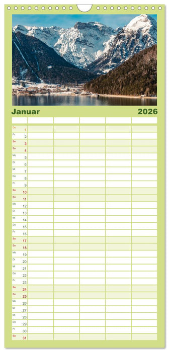 ACHENSEE Impressionen (CALVENDO Familienplaner 2026)